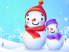 Snowman 2020 Puzzle — δωρεάν online παιχνίδι