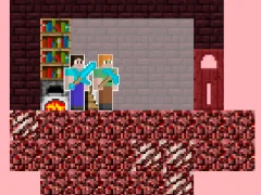 Alex and Steve Nether — free online game
