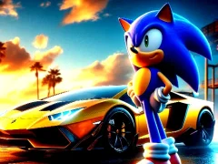 Sonic Run for Lamborghini — free online game