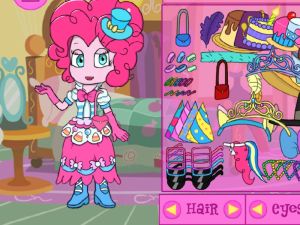 My little pony Equestria Girls Pinkie Pie Dress Up