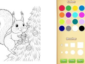 Christmas Animal Coloring Book for Kids