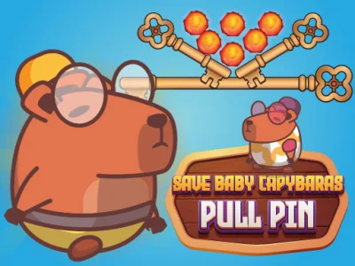 Logħba Save Baby Capybaras Pull Pin onlajn