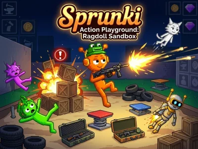 بازی Sprunki Action Playground: Ragdoll Sandbox آنلاین
