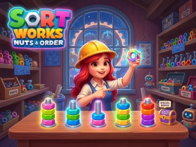 Sort Works: Nuts & Order เกมออนไลน์ฟรี