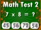 Math Test 2