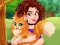 Olivia tames a cat — free online game