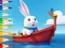 Coloring Book: Sailing Rabbit — free online game