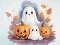 Coloring Book: Halloween Ghosts — free online game