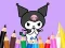 Coloring Book: Kuromi Carries Bag — free online game