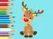 Coloring Book: Cute Christmas Reindeer — free online game