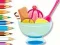 Coloring Book: Ice Cream Sundae — free online game