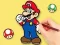 Coloring Book: Dwarf Holds Flower — free online game