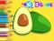Coloring Book: Avocado Fruit — free online game