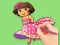Coloring Book: Dora Prepare Party — free online game