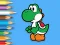 Coloring Book: Yoshi Fishing Time — free online game
