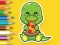 Coloring Book: Hungry Dinosaurs — free online game