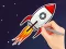 Coloring Book: Flying Rocket — free online game