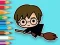 Coloring Book: Flying Potter — free online game