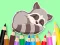 Coloring Book: Baby Raccoon — free online game