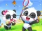 Jigsaw Puzzle: Baby Panda Spring Outing — free online game