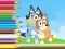 Coloring Book: Bluey And Bingo Holiday — free online game