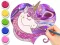 Coloring Book: Glowing Unicorn — free online game