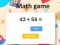 Cluiche Math game ar líne