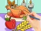 Coloring Book: Thanksgiving Turkey Meal — free online game