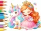 Игра Coloring Book: Unicorn Secret Whisper онлайн
