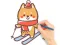 Coloring Book: Skiing Puppy — free online game