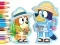 Coloring Book: Bluey Camping — free online game