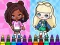 Coloring Book: Aha World Sporty Girl — free online game