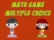 Trò chơi Math Game Multiple Choice trực tuyến