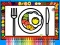 Color and Decorate Dinner Plate — free online game
