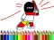 Mchezo Back To School: Hero Coloring Book online