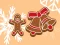Гульня Gingerbreadman Coloring онлайн