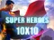 Super heroes 10х10 — free online game