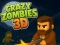 Spil Crazy Zombies 3D online
