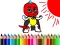 Back To School: Mask Boy Coloring — free online game