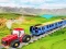 Chained tractor towing train — free online game