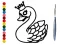 Back To School: Swan Coloring Book — free online game