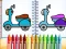 Cute Bike Coloring Book — free online game