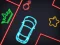 Neon Car Puzzle — free online game