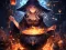 Anime girls Witchcraft — free online game