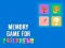 Játék Memory Game for Childrens online