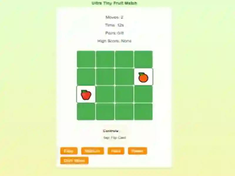Spil Fruit Memory Match Brain Puzzle online