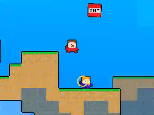 Steve vs Alex Rocketman — free online game