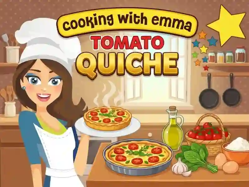 Cooking with Emma Tomato Quiche — 免费在线游戏