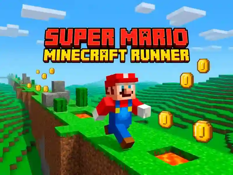 Spel Super Mario MineCraft Runner aanlyn