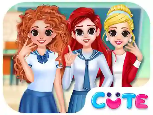 BFF Princess Back To School — free online game